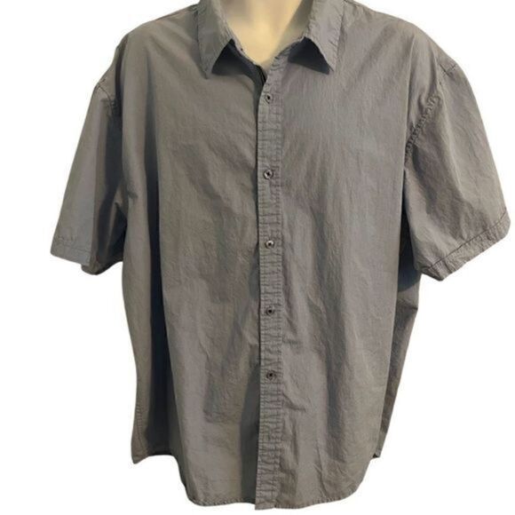 Native Code Short Sleeve Light Blue Cotton Button Up. Size 2X - Picture 1 of 5